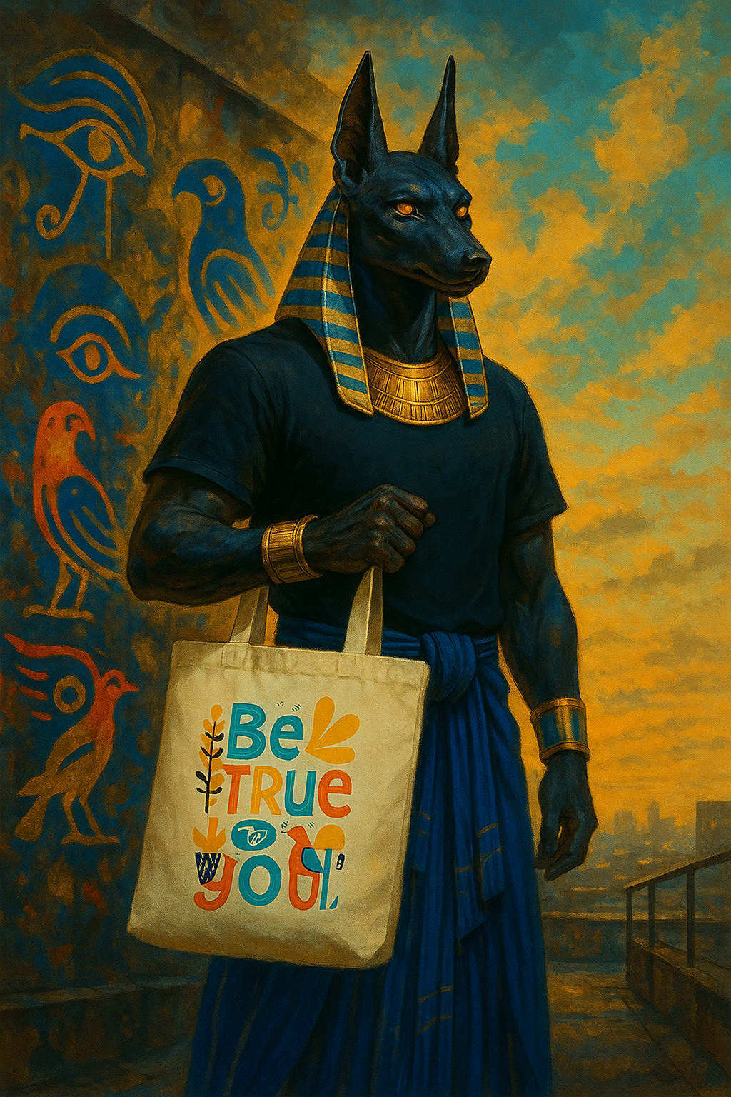 Be True to You Tote Bag – Colorful Cotton Canvas Shopper for Everyday Confidence