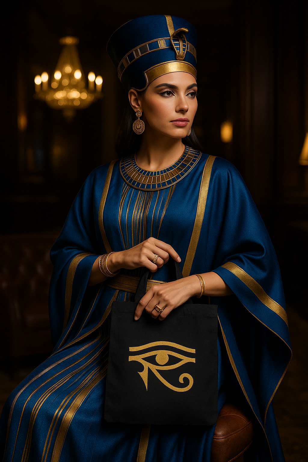 Premium Egyptian Cotton ankh Tote Bags | Durable Canvas Shopper UK