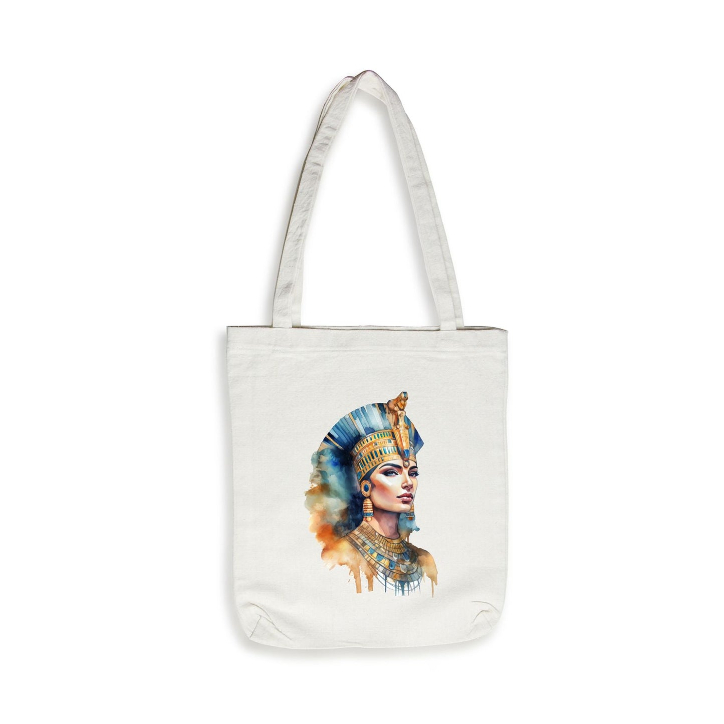 Iconic Queen Cleopatra Tote Bag - 100% Egyptian Cotton Canvas