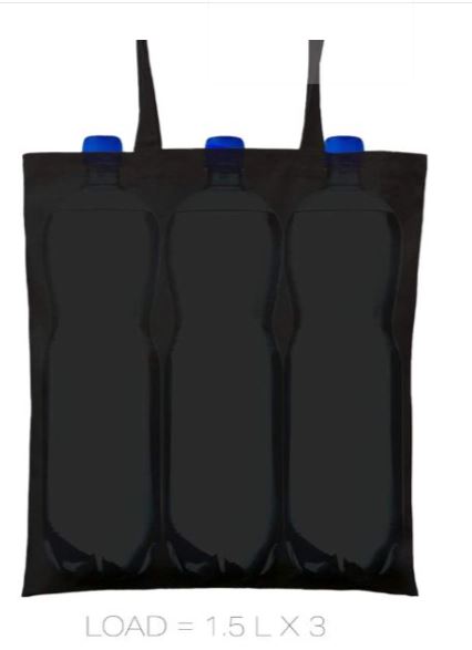 Black Egyptian Pharaoh Tote Bag – Gold Print Canvas Shopper | 100% Cotton, Eco-Friendly