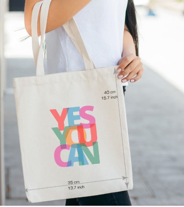 Yes You Can tote bag Queen Cleopatra – 100% Cotton Canvas by Kazana uk